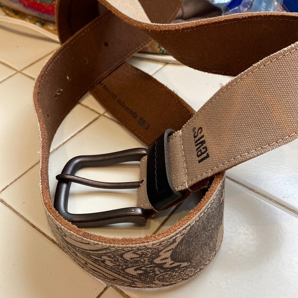 Levi’s belt canvas leather 38-40 - Picture 1 of 12